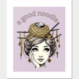 A good noodle young girl version Posters and Art